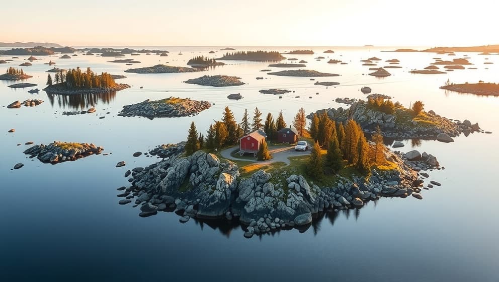Hur många öar har Sverige och var ligger de flesta