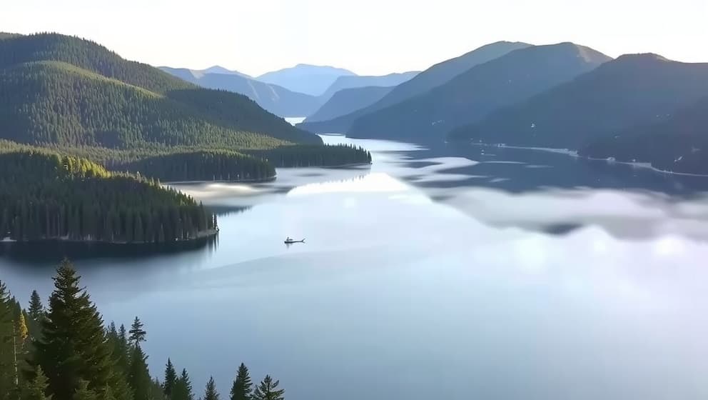 Sveriges djupaste sjö är Hornavan i norra Lappland